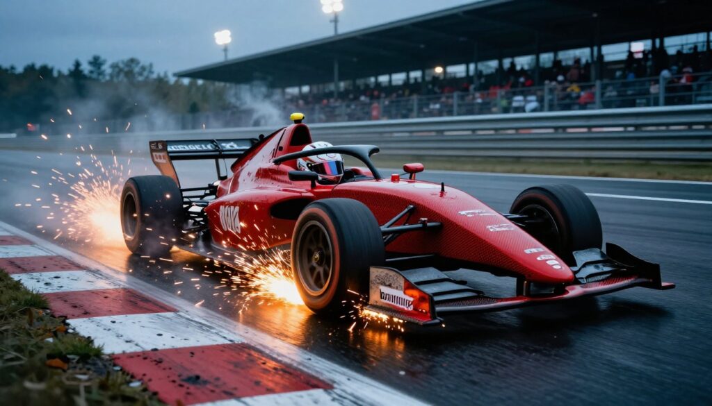 Kimi Antonelli celebrating victory at the Canadian Grand Prix 2026 in Montreal