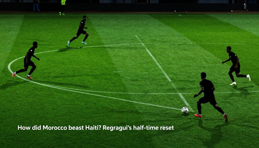 Haiti surprising Morocco with early goals during FIFA World Cup 2026 Group C match dramatic moment