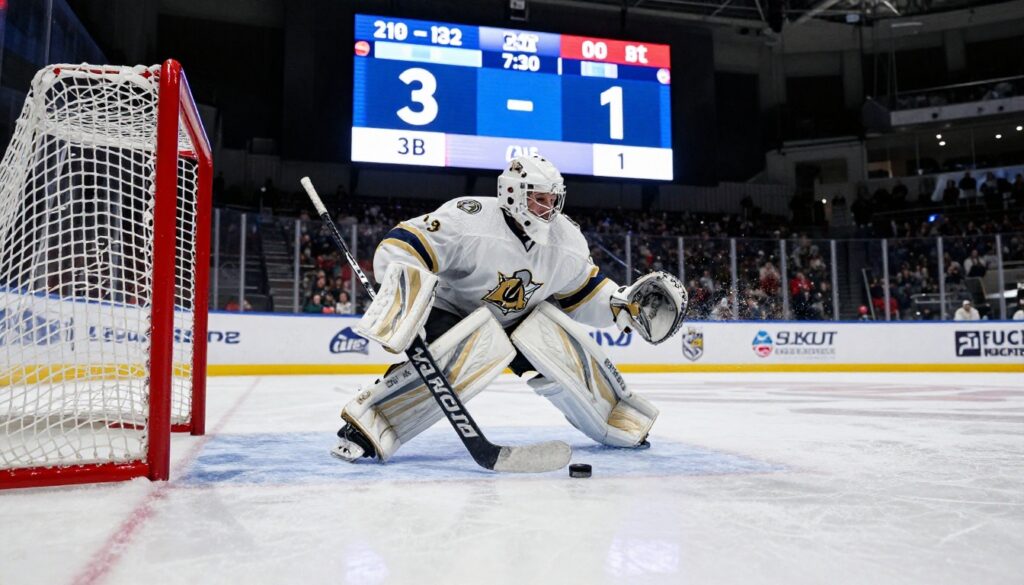 Andrei Svechnikov scoring a power play goal for Hurricanes in Stanley Cup 2026 Game 5 against Vegas Golden Knights