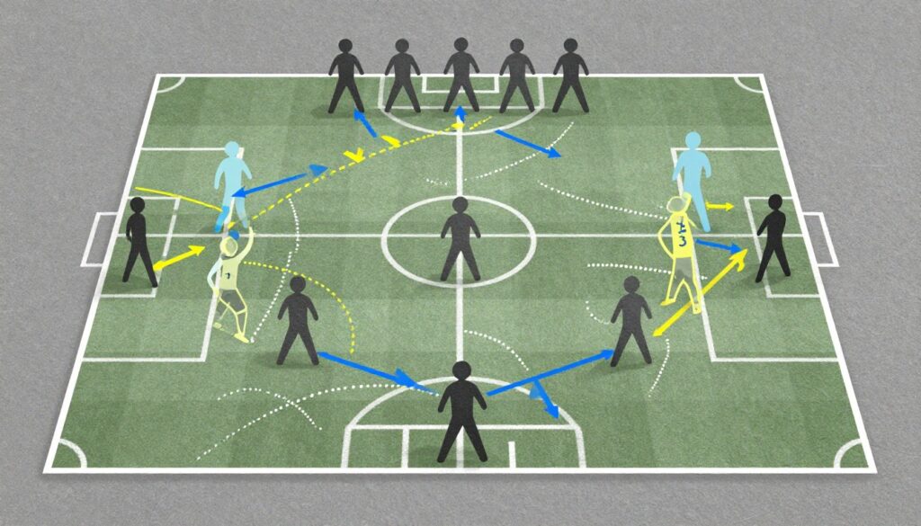 Cinematic Scotland vs Brazil World Cup football moment showing tactical battle between disciplined Scotland defense and fast Brazil attack during a rainy night match. Focus Keyword: Scotland vs Brazil World Cup