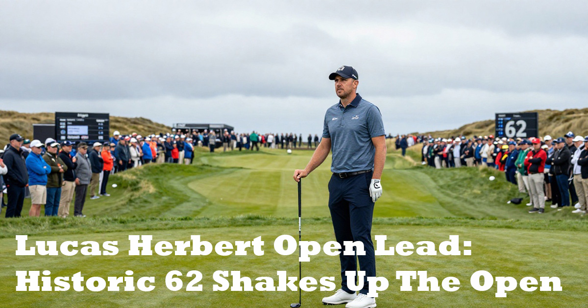 Lucas Herbert Open Lead